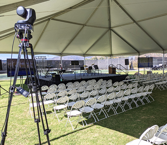 Providing On-Site Hybrid Live Streaming for Boarding School Event