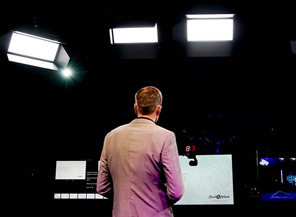 Live Video Production Studio Presenters Point of View 